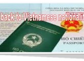 Restore Vietnamese nationality but not renounce foreign citizenship ? 